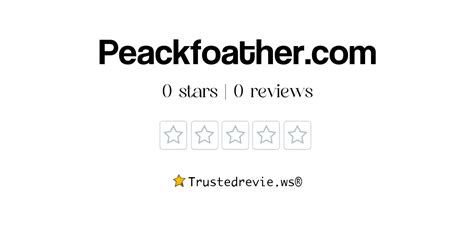 We advocate against bias. Take a closer look. Read customer service reviews for Peackfoather on Trustpilot. Check out what customers have written so far or share your own experience with the company. Learn more about the company and what they sell or offer.. 