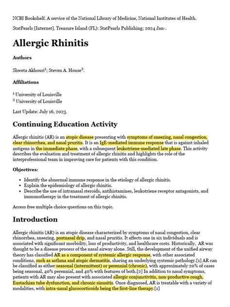 Peanut Allergy - StatPearls - NCBI Bookshelf