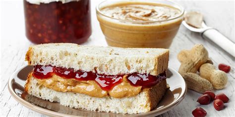 Peanut butter and jelly. Apr 2, 2021 · The National Peanut Board says the sandwich became a family staple during the Great Depression, when it served as a belly-filling, high-protein, and inexpensive meal. But it was World War II that ... 
