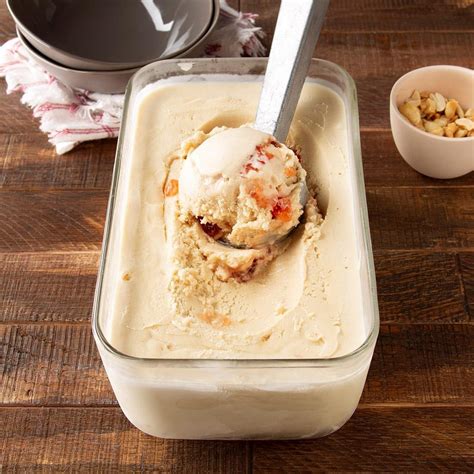 Peanut butter and jelly ice cream. Peanut Butter and Jelly Ice Cream. ¾ cup smooth peanut butter. ¾ cup plus 2 tablespoons sugar. 2 2/3 cups half-and-half. Pinch of salt. 1/8 teaspoon vanilla extract. 1/2-3/4 cup Jam or Preserves of your … 