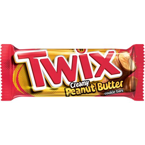 Peanutbutter twix. In a double boiler, combine ingredients, melt the chocolate (or microwavable bowl, microwave for 30 seconds). Stir well. Drizzle over the peanut butter covered cookie. Place in freezer to set. Makes 12 individual Twix bars. NUTRITIONAL COMPARISON (per 2 Twix bars) Traditional Twix = 290 calories, 5g protein, 15g fat, 37 carbs, 2g fiber. 