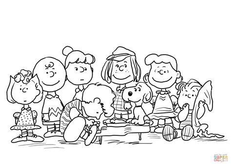 Peanuts Characters Printable Color Pages