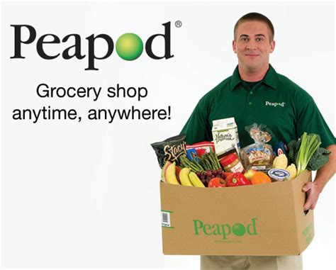  PeaPod delivers groceries when you want. You make the delivery decision by choosing open times. First you sign up for the service. Then, through an online catalog, you choose you food buys for that week. In addition to food, you will find everything that you buy in any standard grocery store (ie: toilet paper, pledge, horseradish, etc). . 