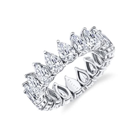 Pear Shaped Diamond Eternity Band Sylvie Collection