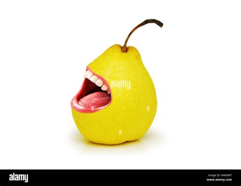 Pear With Mouth - Etsy