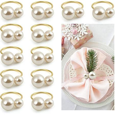 Pearl Napkin Rings Napkin Rings Buckles Elegant for …