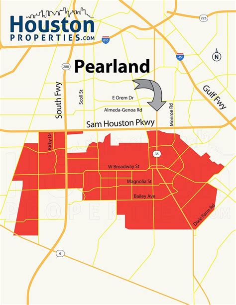 Pearland, TX Map & Directions - MapQuest