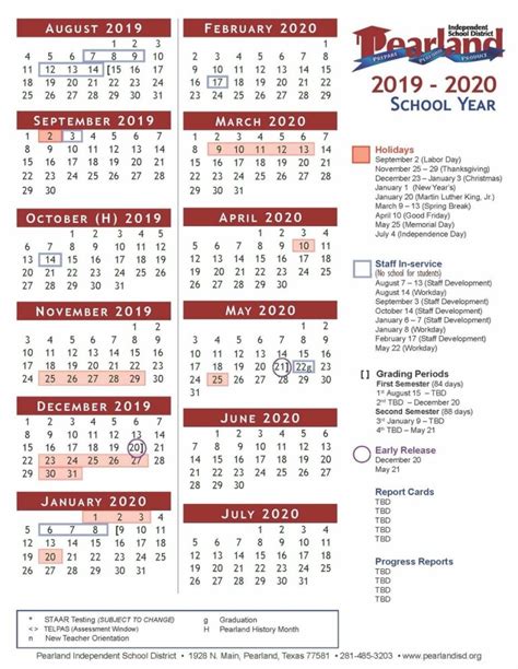 Pearland Isd 2022 23 Calendar