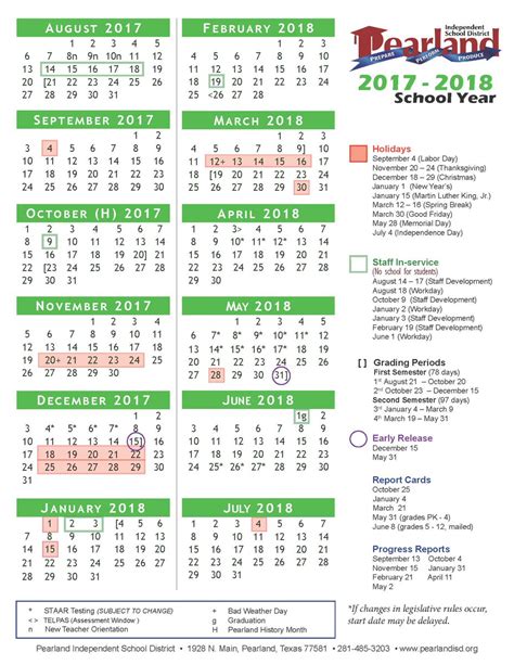 Pearland Isd Calender