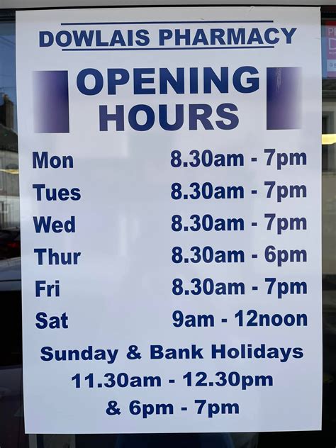 Pearns Dowlais Pharmacy Opening Times in Merthyr …