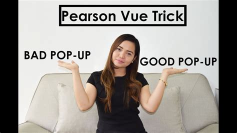 Pearson bad pop up. Pearson Vue is an electronic testing service for Pearson Education. The exams are administered at testing center locations around the world, and used for various licensing and certification programs. To log in to Pearson Vue, you have to se... 