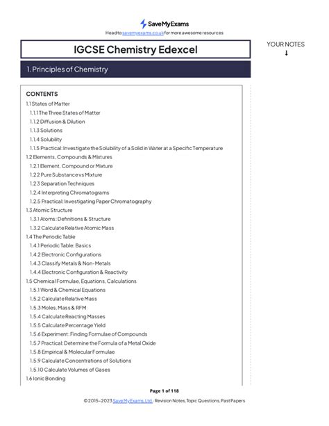 Pearson edexcel chemistry notes.  Comprehensive IGCSE Chemistry Edexcel revision notes c...