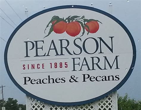 Pearson farm. Pearsons of Pearson Farm. For five generations our family has farmed the red clay of Crawford County. We’ve grown peaches, pecans, asparagus, timber, cotton, corn and other crops. The duties involved in farming the land were willingly accepted as honorable, God-given privileges as much then as they are today. 