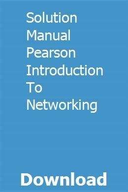 Pearson introduction to networking solution manual. - Descarga del manual de reparación kawasaki ninja 250r 2007 2011.