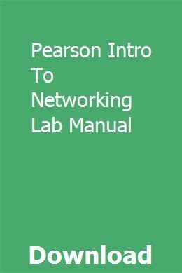 Pearson lab manual for introduction to networking. - Alfa romeo 145 jtd user manual.