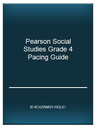 Pearson social studies grade 4 pacing guide. - Hier war goethe nicht. biographische einzelheiten zu goethes abwesenheit..