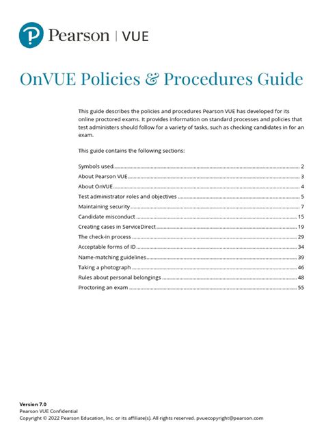 Pearson vue policies and procedures guide. - Honda trx 420 owners manual free.