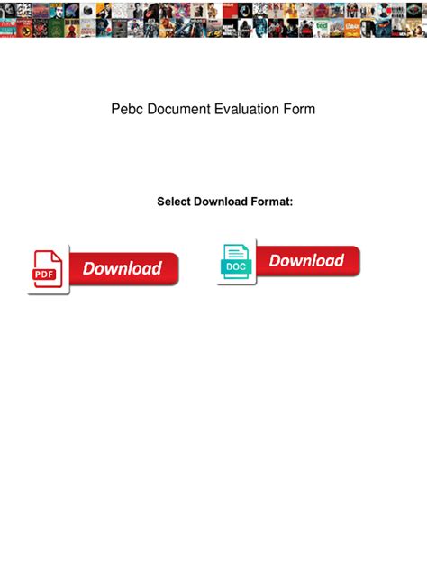 Pebc Document Evaluation Form - PDF Free Download