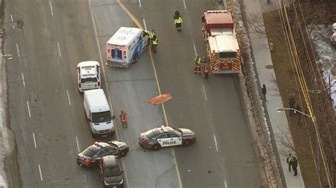 Pedestrian in hospital after being struck by vehicle in North York