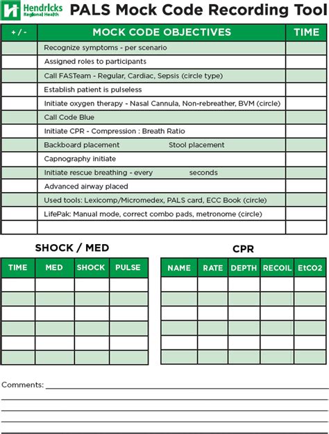 Pediatric Mock Code Scenarios