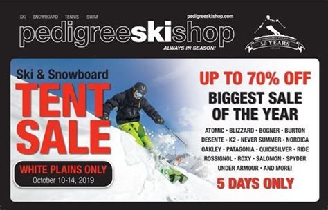 Pedigree Ski Shop Tent Sale: Gear Up for Winter Adventures at Unbelievable Prices