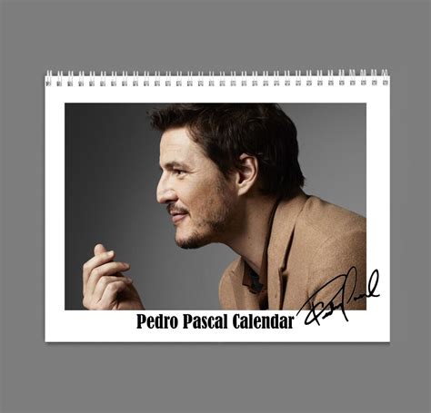 Pedro Pascal Wall Calendar 2023 With His Signature and Quotes Etsy