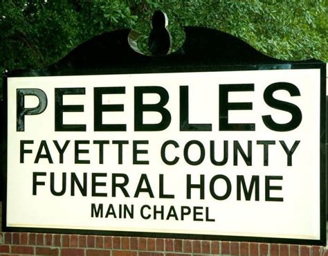 Peebles funeral home somerville tennessee. Peebles Fayette County Funeral Homes & Cremation Center, Somerville, Tennessee. 2,019 likes · 89 talking about this · 460 were here. A family owned and operated full … 