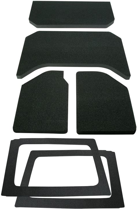 Peel and stick headliner.  of coverage.  Boom Mat&rsquo;s new Jeep&reg; Wrangler Sound Deadenin...