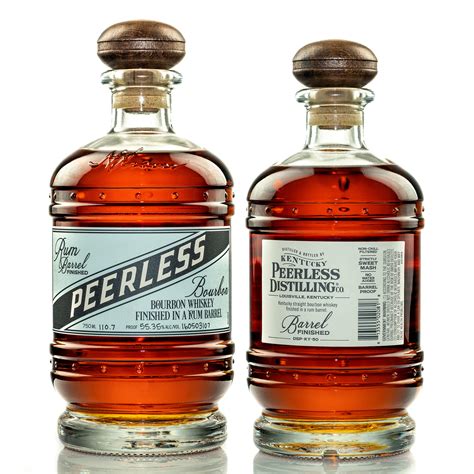 Peerless distillery. PEERLESS KENTUCKY STRAIGHT BOURBON & RYE WHISKEY, DISTILLED AND BOTTLED BY KENTUCKY PEERLESS DISTILLING CO. IN LOUISVILLE, KENTUCKY. PEERLESS IS A REGISTERED TRADEMARK. ALL RIGHTS RESERVED, THIS MATERIAL IS INTENDED FOR THOSE ABOVE THE LEGAL DRINKING AGE. 