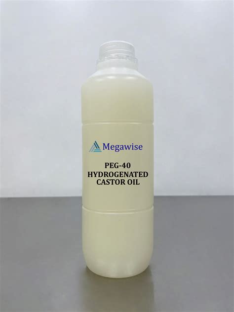 Peg 40 hydrogenated castor oil. Product Name: PEG -40 hydrogenated castor oil Distributor: MakingCosmetics.com Inc. Synonyms: Not available Address: 10800 231st Way NE INCI Name: PEG -40 hydrogenated castor oil Redmond, WA 98053 (USA) CAS Number: 61788-85-0 Phone / Fax: 425-292-9502 / 425-292-9601 Form ula: Not available Web: www.makingcosmetics.com 