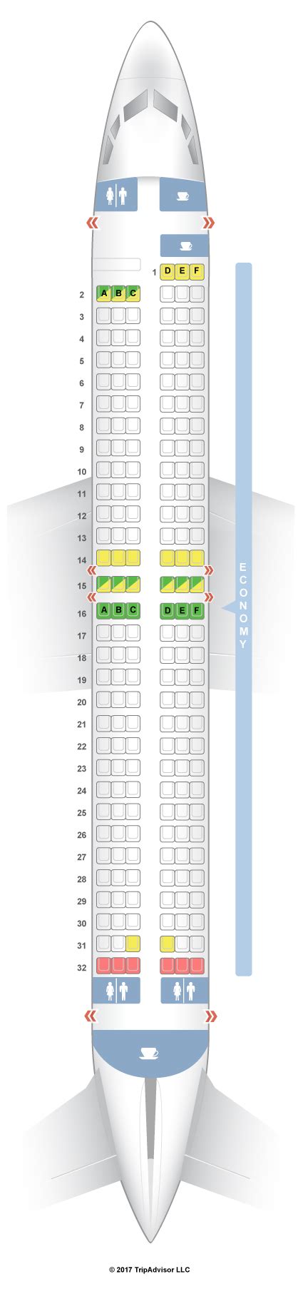 Pegasus Airlines (PC) seat maps