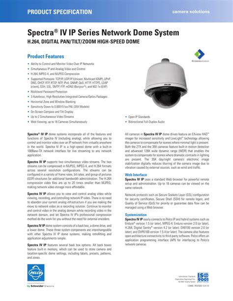 Pelco spectra iv ip manuale di installazione. - Solutions manual income tax accounting spilker.
