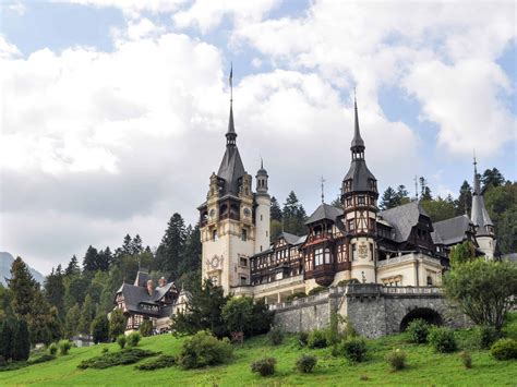 Peles Castle, view from the outsidePeleș National Museum When it came to the actual landscaping of the park and gardens, which covered an area of 8 ha, the King called on the services of the landscape architect Fritz Rebhun, who began work in 1881.. 