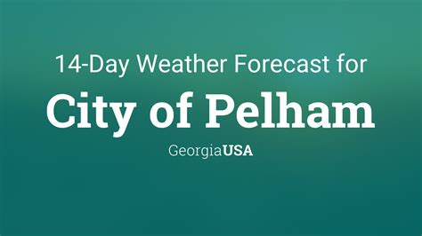 Pelham, GA's evening weather forecast for today and the next 15 days. Includes the low, RealFeel, precipitation, sunrise & sunset times, as well as historical weather for that particular date.. 