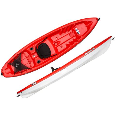Pelican challenger 100x angler kayak. The Pelican Sentinel 100X is a durable recreational sit-on-top that comes with a paddle and a seat so it can be a great starter boat for new kayakers. Length: 10 foot. Width: 30 inches. Weight: 43 pounds. Weight Capacity: 300 pounds. CHECK PRICE ON REI. CHECK PRICE ON AMAZON. 