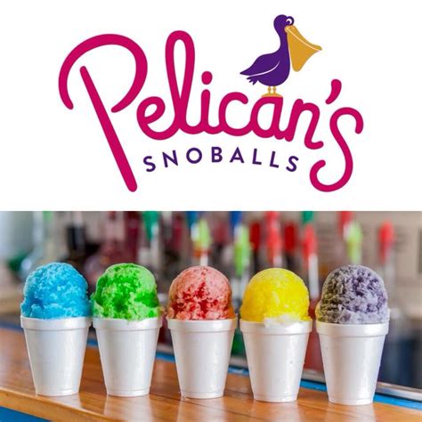 Pelican snow cone. Exceptionally good snow cones. And you can't beat the price. You can take your kids AND their friends without hurting your wallet. Useful. Funny. Cool 1. Jordan H. Atlanta, GA. 0. 11. 4. Apr 30, 2017. Great! Generous sizing. Over 100 flavors. Creative take on snow balls. Ps: a stuffed snowball has ice cream in the center. Useful. Funny. Cool 1. Randy B. Elon, … 