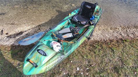 The Catch has more than enough storage space and half the weight of the bigger fishing kayaks. Rod holders are great and nice storage behind the seat. Having had back problems, this seat is the best. Very comfortable with two sitting positions. One high for a bit better view good in calm waters.. 