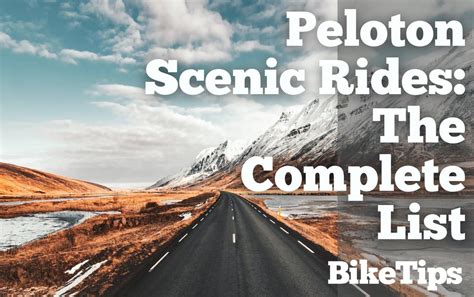 Below, is a list of the Peloton scenic ride locations–the guided, distance and location scenic rides. Unfortunately, there are not a lot of Peloton scenic rides through world capitals at this time–cities like London, Paris and Rome.. 