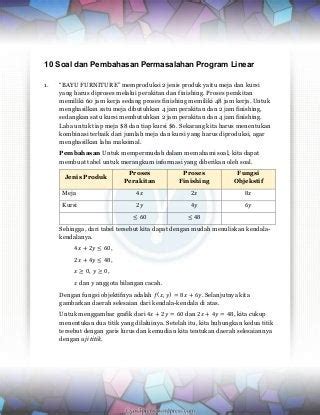 Pembahasan Program Materi Soal Belajar Linear Dan Contoh