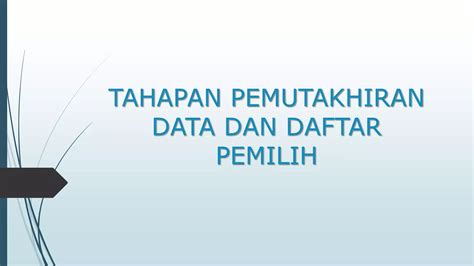 Pemutakhiran Data