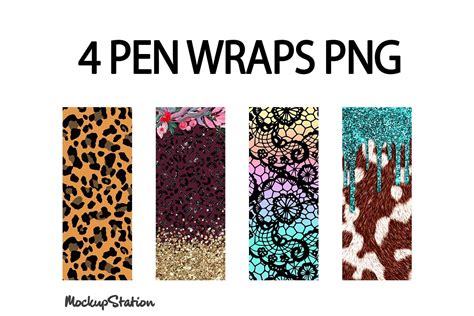 Pen Wrap Sublimation Design