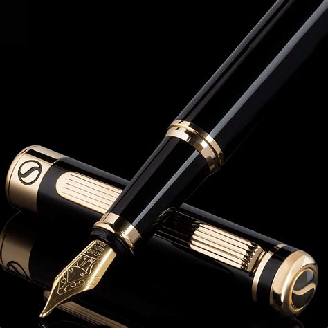 For today's letter writing, we would recommend the Fortuna Black Gun Metal Trim Rollerball Pen. Named after the ancient Roman god of fortune, the Fortuna is a bold and robust rollerball that sits proudly in the hand thanks to a curvaceous and chunky style. Black resin gives the pen a stylish finish and, needless to say, it writes like a dream.. 