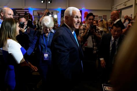 Pence launches campaign with denunciation of Trump
