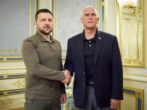 Pence meets with Zelensky during Ukraine trip