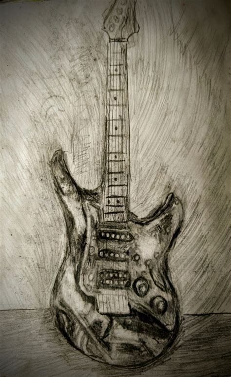 Pencil Drawing Guitar