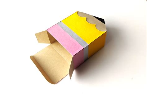 Pencil Gift Box SVG File Cutting Template Designed by Geeks
