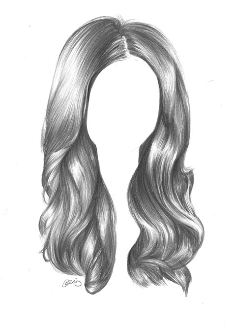 Pencil Hair Drawing