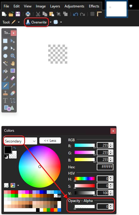 Pencil Tool - Paint.net