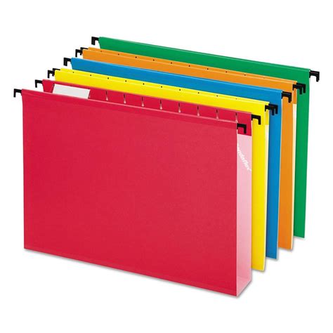 Pendaflex SureHook Hanging File Folders, Letter Size, Assorted