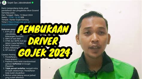 Pendaftaran driver gojek ditolak. .  ...